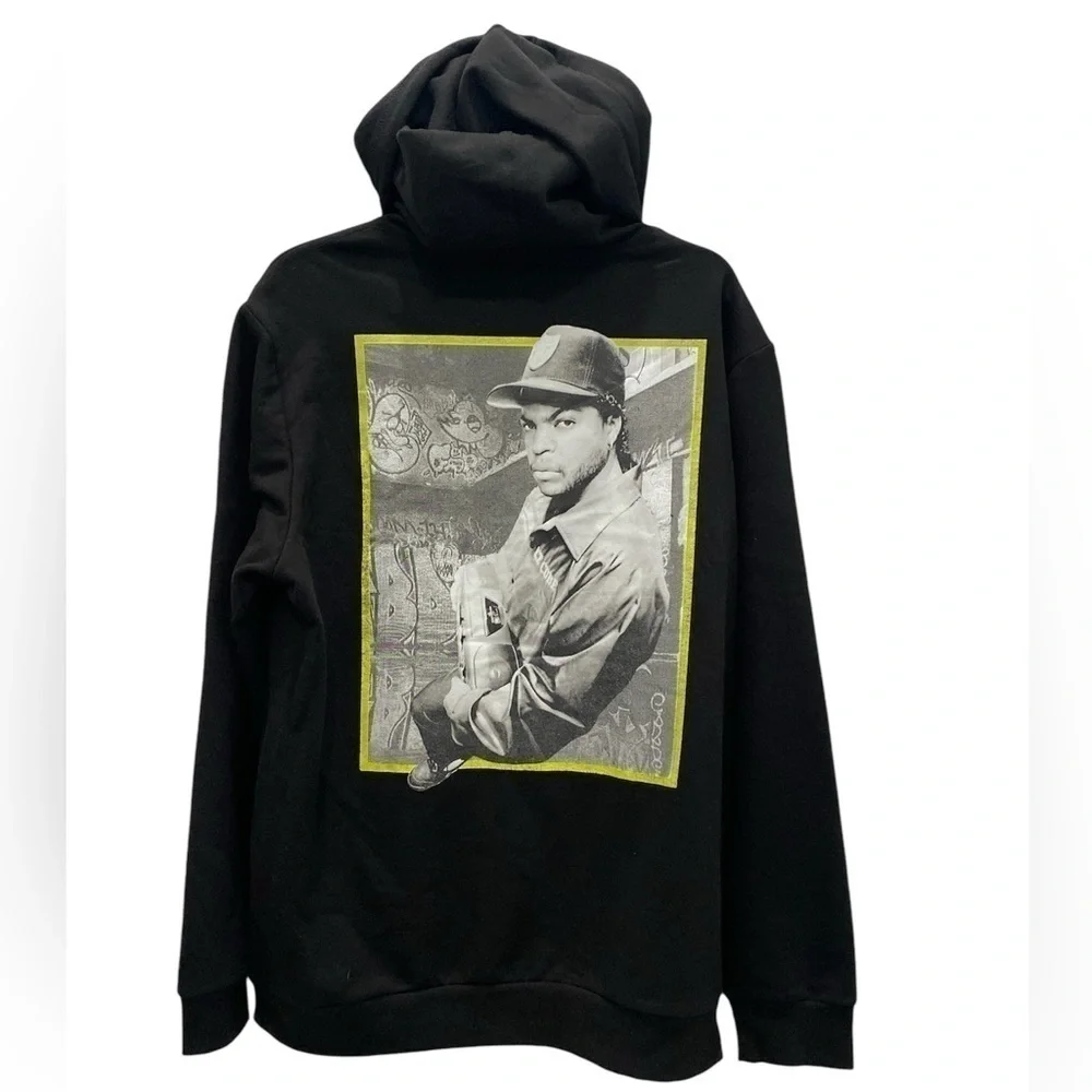 Men Ice Cube Black Jacket Size Large